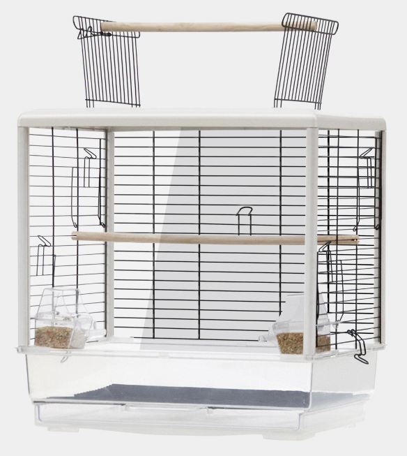 YUEDI Bird Cage (PE17 Series / WHITE / 47x35x47.5-61cm)