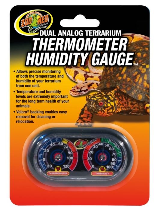 ZOO MED Dual Analog Thermometer/Humidity Gauge
