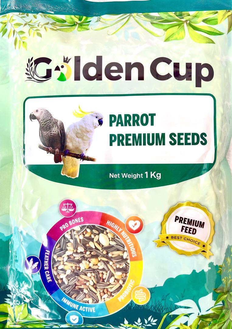 GOLDEN CUP Seeds  Premium Parrot Mixture (1kg)